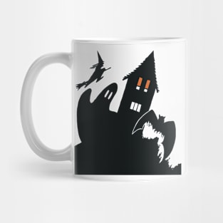 Halloween Haunted House Mug